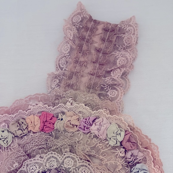 Pink and Rose tone Victorian, like highly embellished women’s purse - Picture 3 of 5